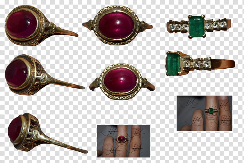 Garnet And Emerald Rings updated transparent background PNG clipart