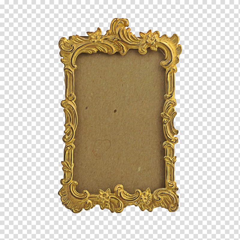 Beige Background Frame, Rectangle M, Frames, Brass, Mirror, Antique, Metal, Interior Design transparent background PNG clipart