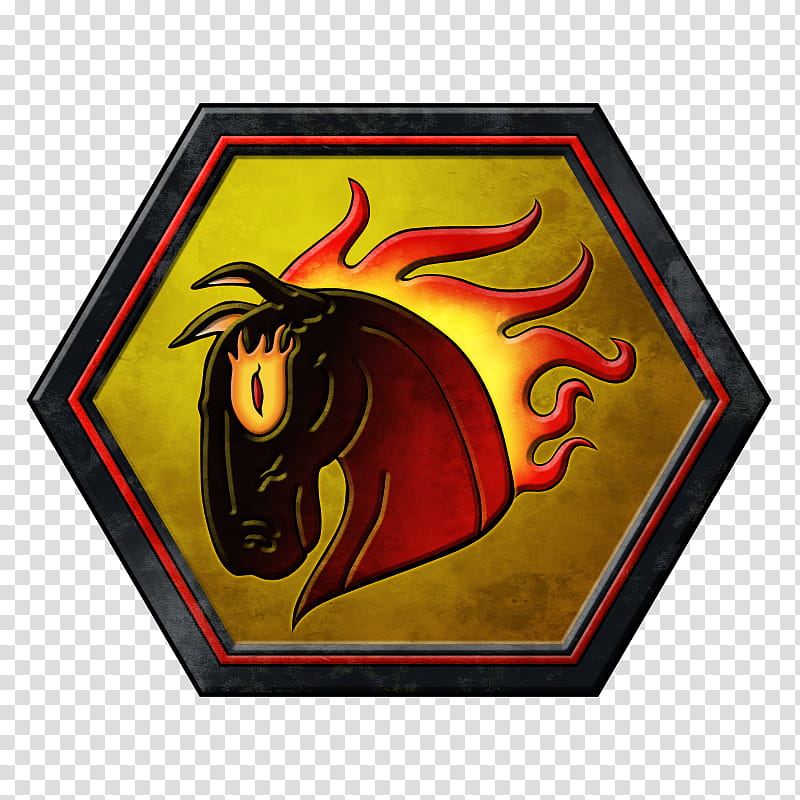 Clan Hell Horses Logo, brown horse head painting transparent background PNG clipart