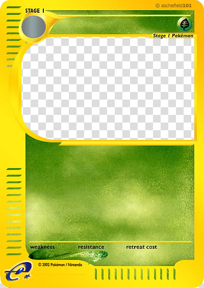 Original e Card Blank , Pokemon trading card illustration transparent background PNG clipart