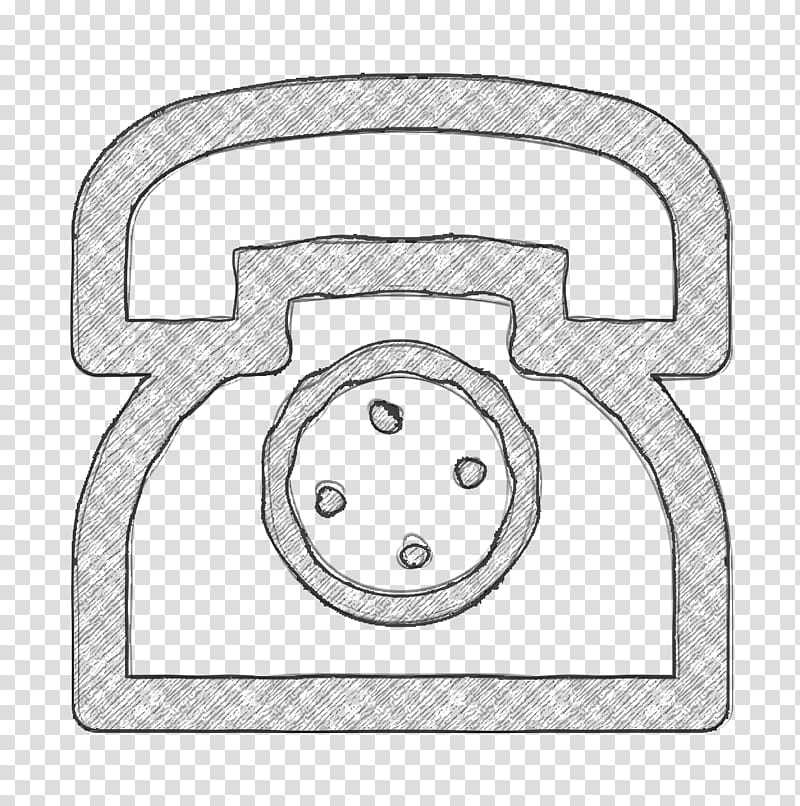landline icon office icon old phone icon, Telephone Icon, Line Art, Emoticon, Smile, Metal transparent background PNG clipart