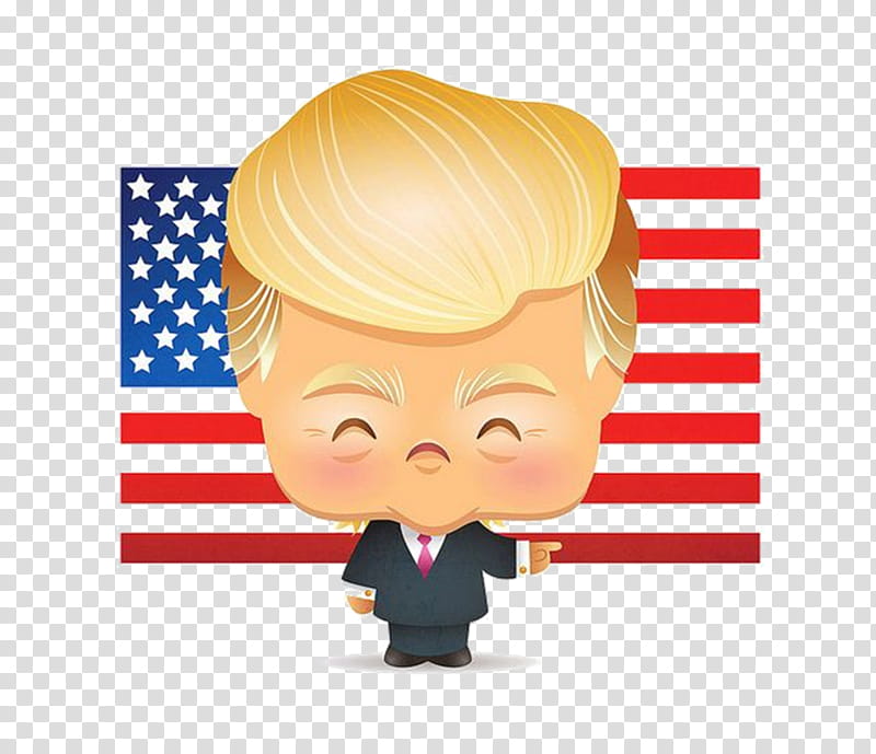 Donald Trump Drawing, Kawaii, Fake News, Visual Arts, Cuteness, Barack Obama, Cartoon transparent background PNG clipart