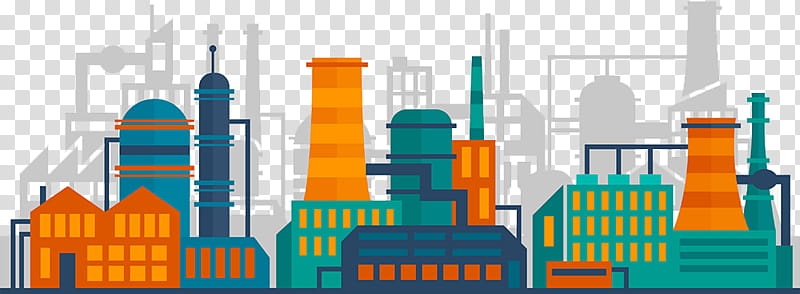 Skyline City, Industry, Factory, Industrial Architecture, Building, Industry 40, Construction, Manufacturing transparent background PNG clipart
