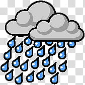 The AOL Weather Icon Collection, Heavy Rain transparent background PNG clipart