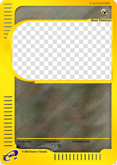 Original e Card Blank , yellow and grey trading card transparent background PNG clipart