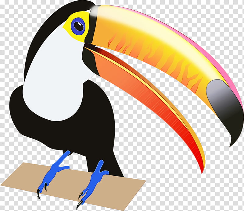 Hornbill Bird, Watercolor, Paint, Wet Ink, Toucan, Drawing, Silhouette, Animal transparent background PNG clipart