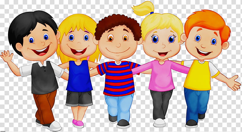animated cartoon cartoon people social group community, Watercolor, Paint, Wet Ink, Youth, Friendship, Sharing, Fun transparent background PNG clipart