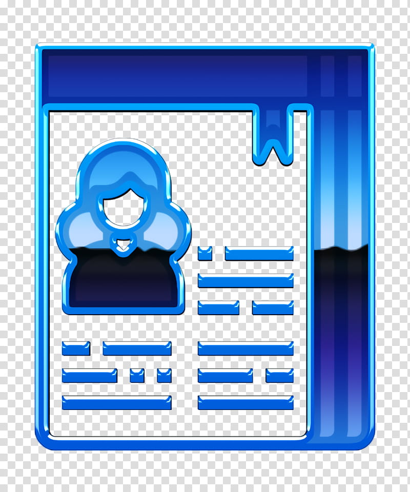 Files and folders icon Curriculum icon Management icon, Technology, Electric Blue transparent background PNG clipart