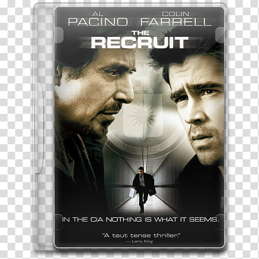 Movie Icon Mega , The Recruit, The Recruit DVD case transparent background PNG clipart