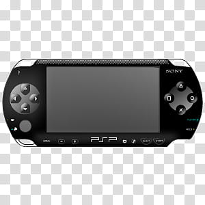 Ultimate Console Sykons, PSP (Black) icon transparent background PNG clipart