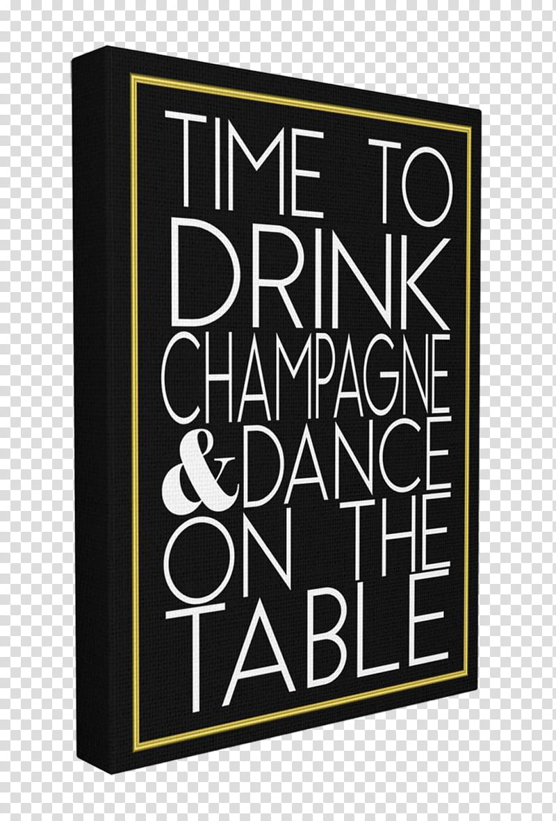 Art Deco, Time to Drink champagne & dance on the table poster transparent background PNG clipart