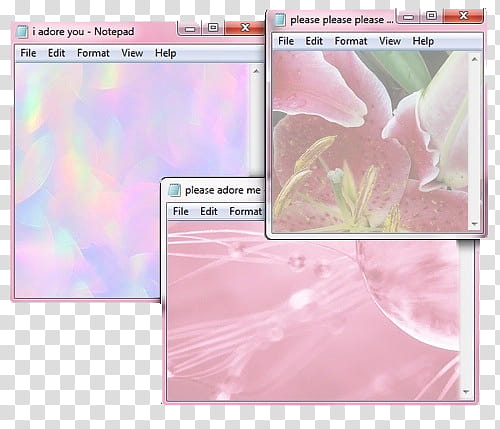 Aesthetic pink mega , notepad screengrab transparent background PNG clipart