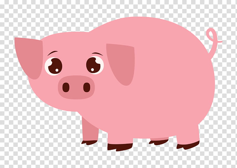 Piggy Bank, Poster, Flat Design, Greeting Note Cards, Cartoon, Pink, Snout, Suidae transparent background PNG clipart