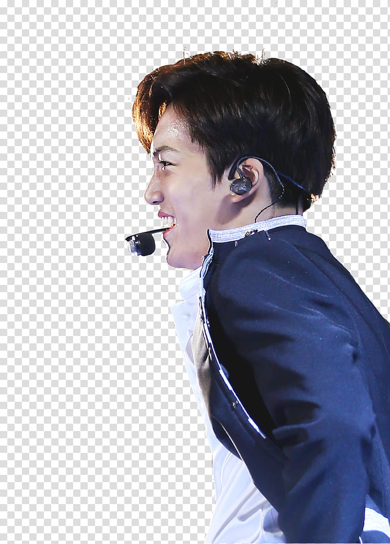 Kai  Dream Concert , man wearing blue and white suit transparent background PNG clipart