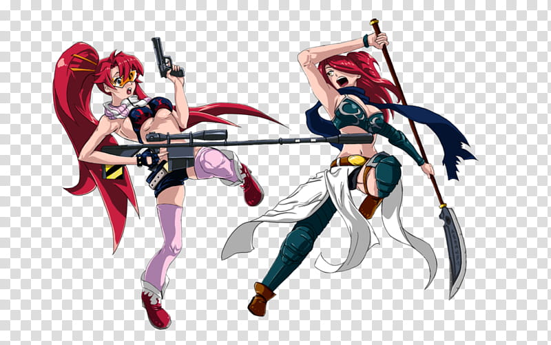 Yoko vs Erza [color test], Fairy Tale characters illustration transparent background PNG clipart