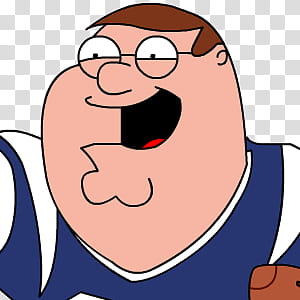 Peter Griffin Sykons, Peter Griffin Football zoomed  transparent background PNG clipart