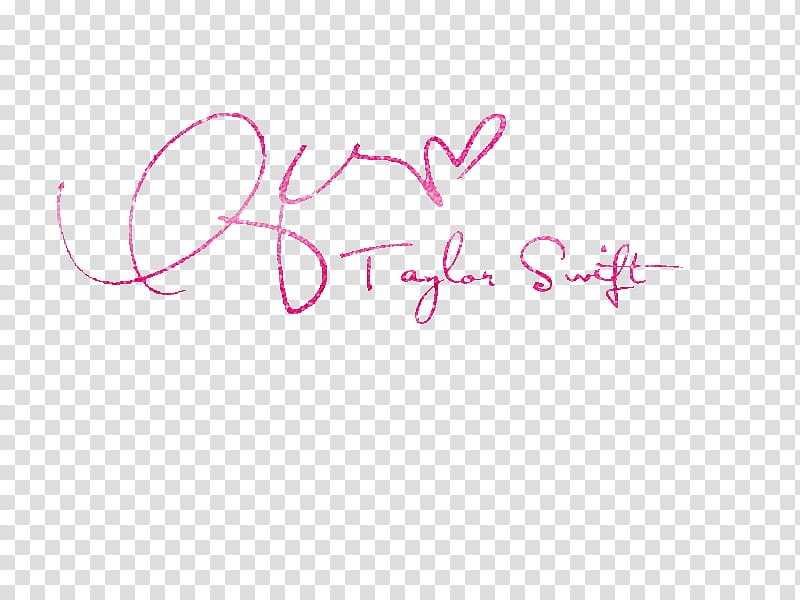 Autografo Glitter Taylor Swift transparent background PNG clipart