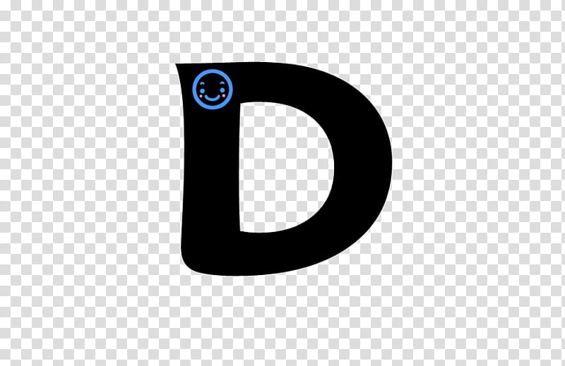 black letter D transparent background PNG clipart