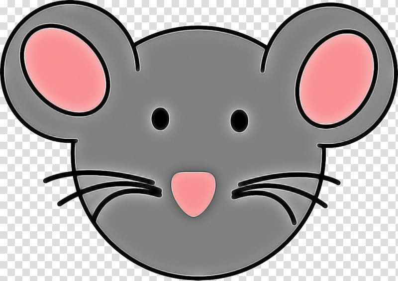 rat cartoon mouse pink, Muridae, Snout, Head, Nose, Muroidea transparent background PNG clipart