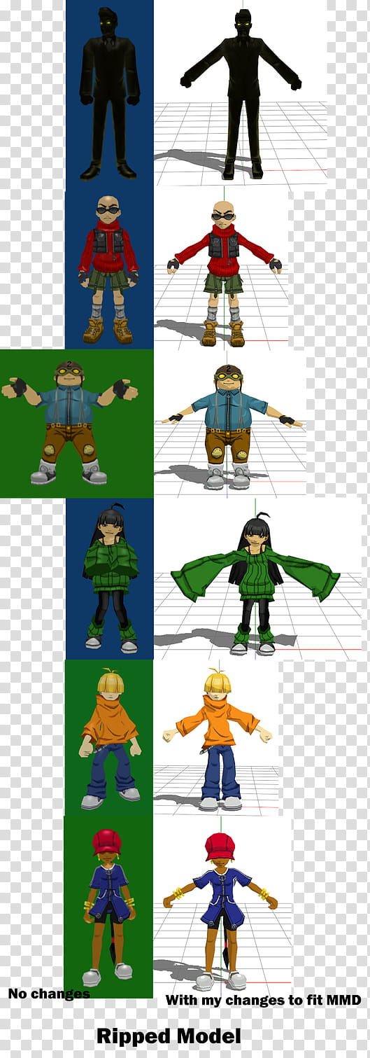 (MMD/Fusion Fall) Kids Next Door WIP. transparent background PNG clipart