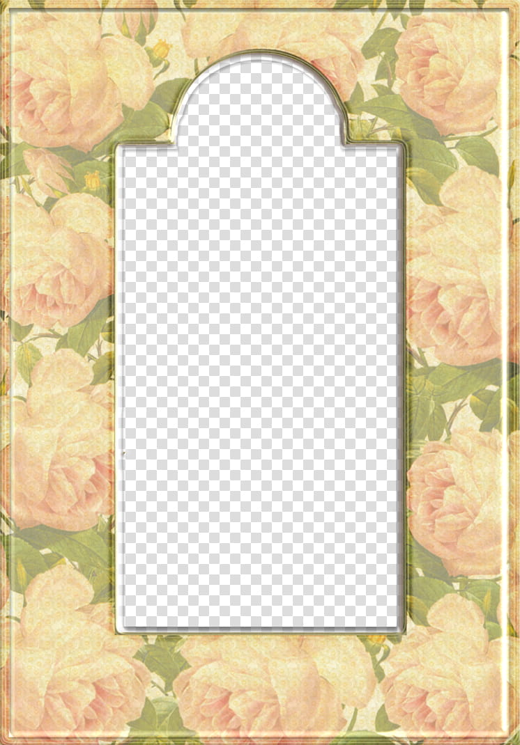For Cora, brown floral frame transparent background PNG clipart
