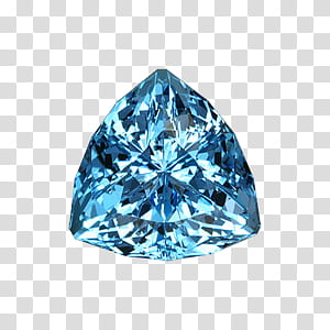 Gem, triangular blue gemstone transparent background PNG clipart | HiClipart
