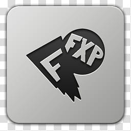 Icon , FlashXP, square gray FXP icon transparent background PNG clipart