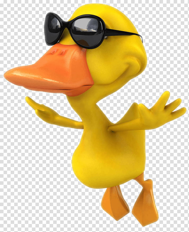 Duck, Bird, Yellow, Beak, Water Bird, Ducks Geese And Swans, Eyewear, Figurine transparent background PNG clipart