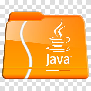 Program Files Folders Icon Pac, Java, orange and white Java folder icon transparent background PNG clipart