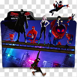 Spider Man Into the Spider Verse Folder Icon transparent background PNG clipart