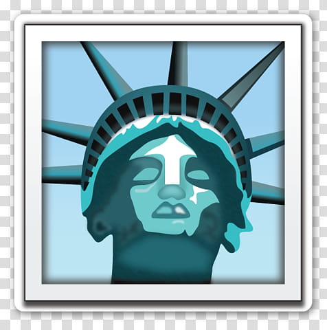 EMOJI STICKER , Statue of Liberty art transparent background PNG clipart