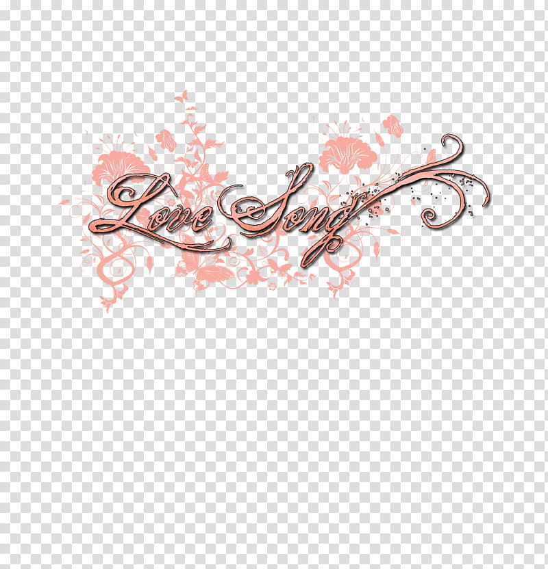 Love Song with flower background transparent background PNG clipart