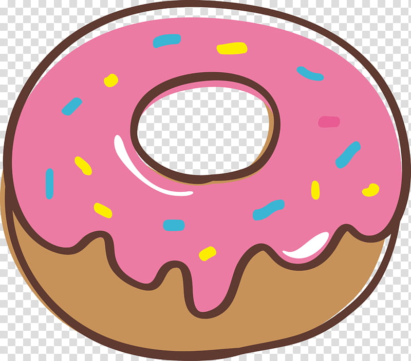 Doughnut Donut, Pink, Ciambella, Pastry, Baked Goods, Food, Auto Part, Circle transparent background PNG clipart