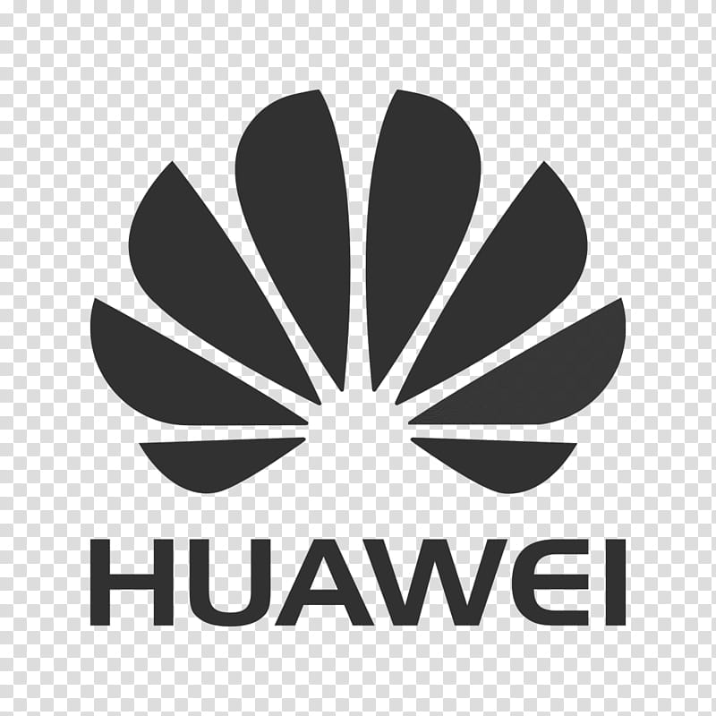 Huawei Logo, Mobile Phones, Symbol, Smartphone, Manufacturing, Computer Network, Black And White
, Leaf transparent background PNG clipart