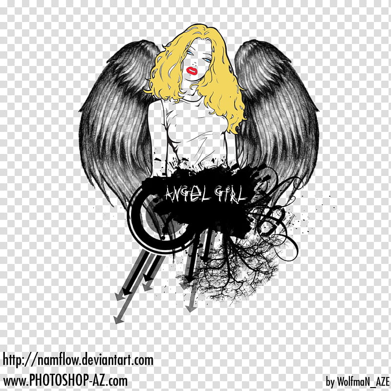 Angel Girl, Angel girl illustration transparent background PNG clipart