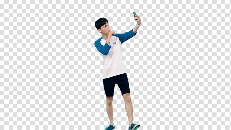 CHEN SPAO SUMMER LIFE EXO, man taking selfie transparent background PNG clipart
