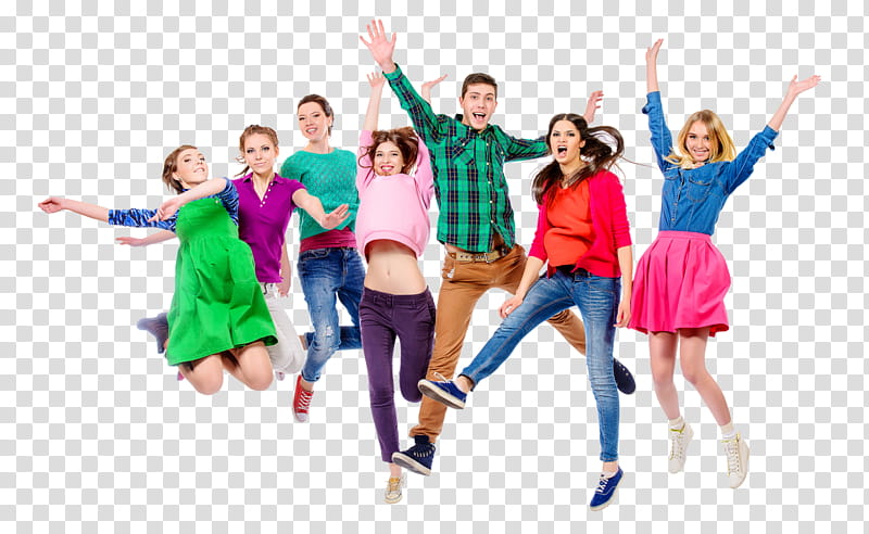 Group Of People, Happiness, Television, Fun, Social Group, Jumping, Youth, Friendship transparent background PNG clipart