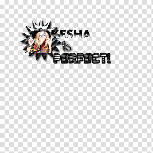 Texto Kesha is Perfect transparent background PNG clipart