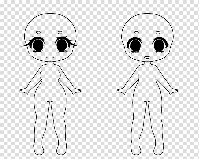 Base - Female Chibi Drawing Bases,png download, transparent png image