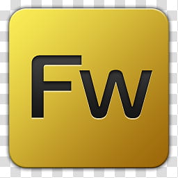 Free Download Icon Adobe Fireworks Yellow And Black Fw Icon Transparent Background Png Clipart Hiclipart