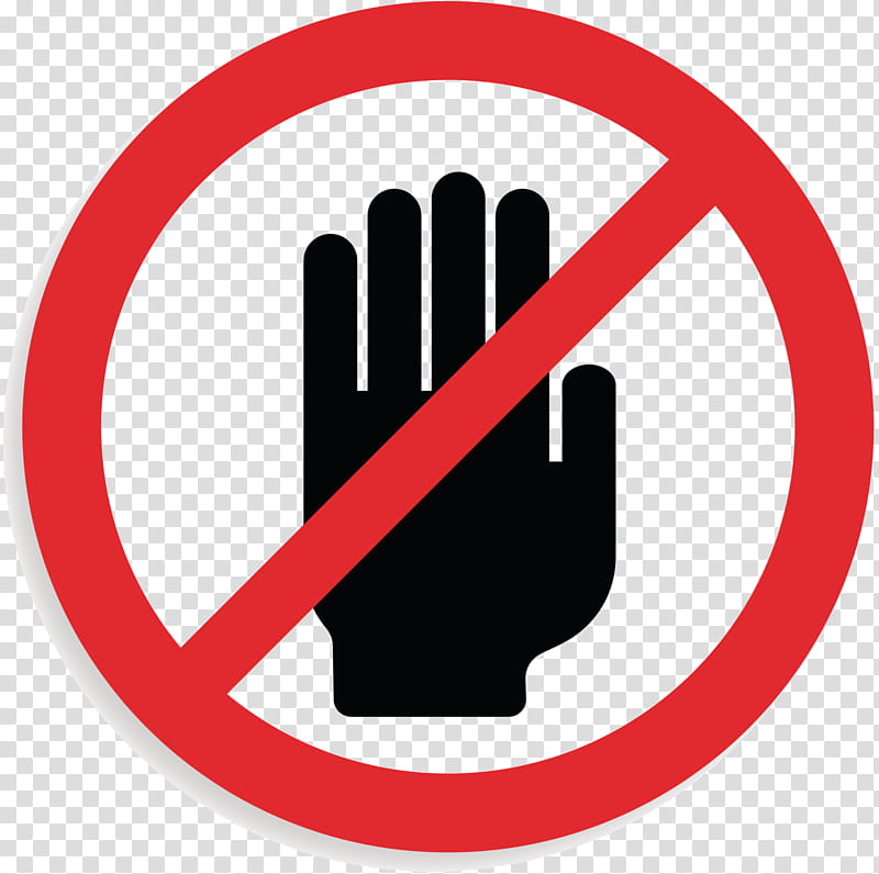 Stop Sign, Traffic Sign, Logo, Line, Hand, Gesture, Finger, Symbol transparent background PNG clipart