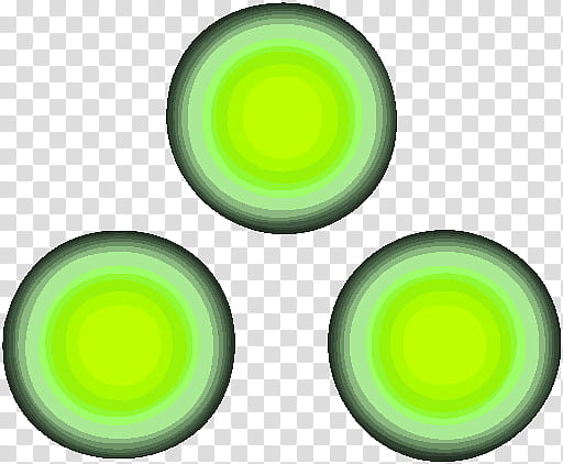 Splinter Cell Chaos Theory Icon Colors, three round green illustrations transparent background PNG clipart