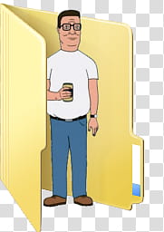 Request Hank Hill folder icon transparent background PNG clipart