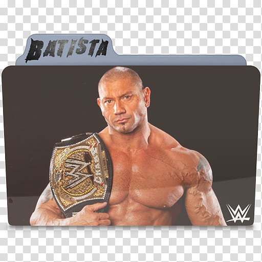 WWE Batista Folder Icon transparent background PNG clipart