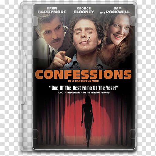 Movie Icon , Confessions of a Dangerous Mind, Confessions DVD case transparent background PNG clipart