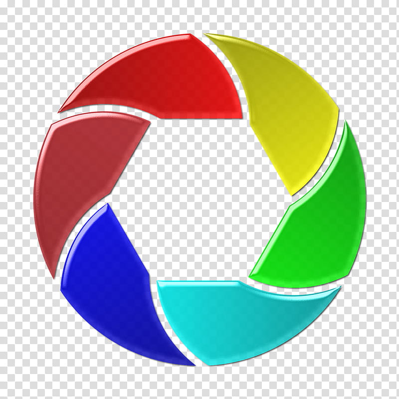 Camera Lens Logo, graphic Film, Shutter, Diaphragm, Aperture, Green, Yellow, Ball transparent background PNG clipart
