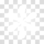 Minimal JellyLock, white flower art transparent background PNG clipart