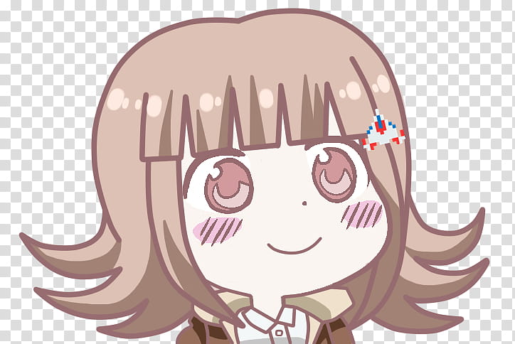 Nanami Chiaki Ohayou Face Transparent Background Png Clipart Hiclipart - inspired by chiaki nanami roblox