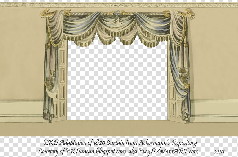 EKD Regency Curtain Room , doors open with panel curtain illustration transparent background PNG clipart