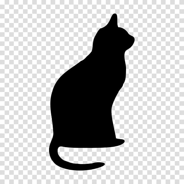 Cat Silhouette, Black Cat, Purr, Kitten, Drawing, Small To Mediumsized Cats, Whiskers, Tail transparent background PNG clipart